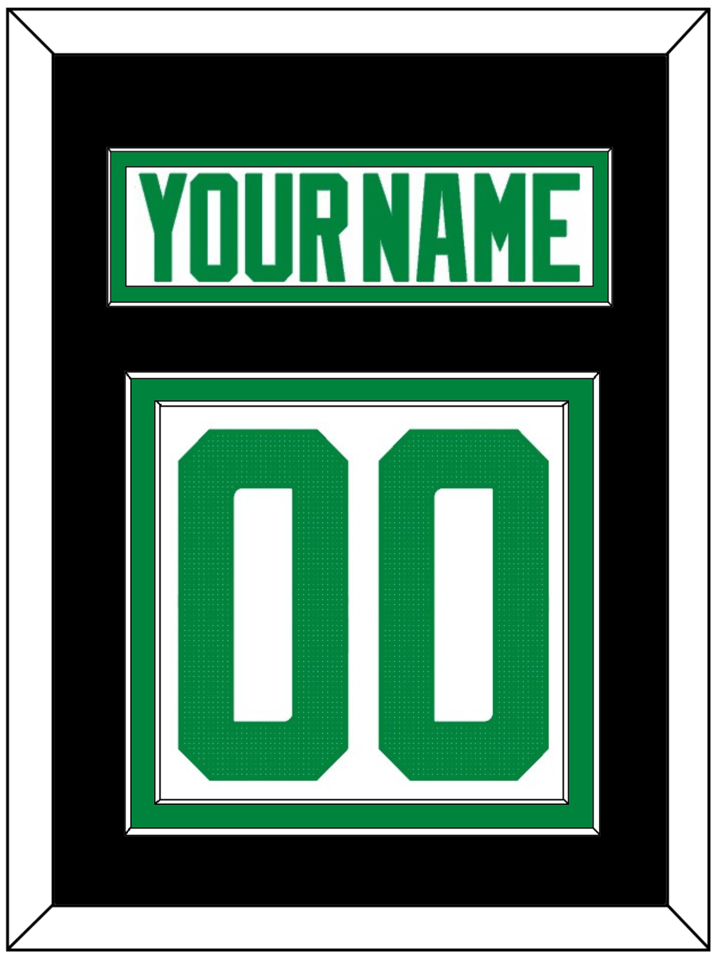 Dallas Nameplate & Number (Back) - Road White - Signature Tier 5