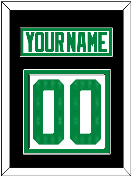 Dallas Nameplate & Number (Back) - Road White - Signature Tier 5