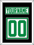 Dallas Nameplate & Number (Back) - Road White - Double Mat 5