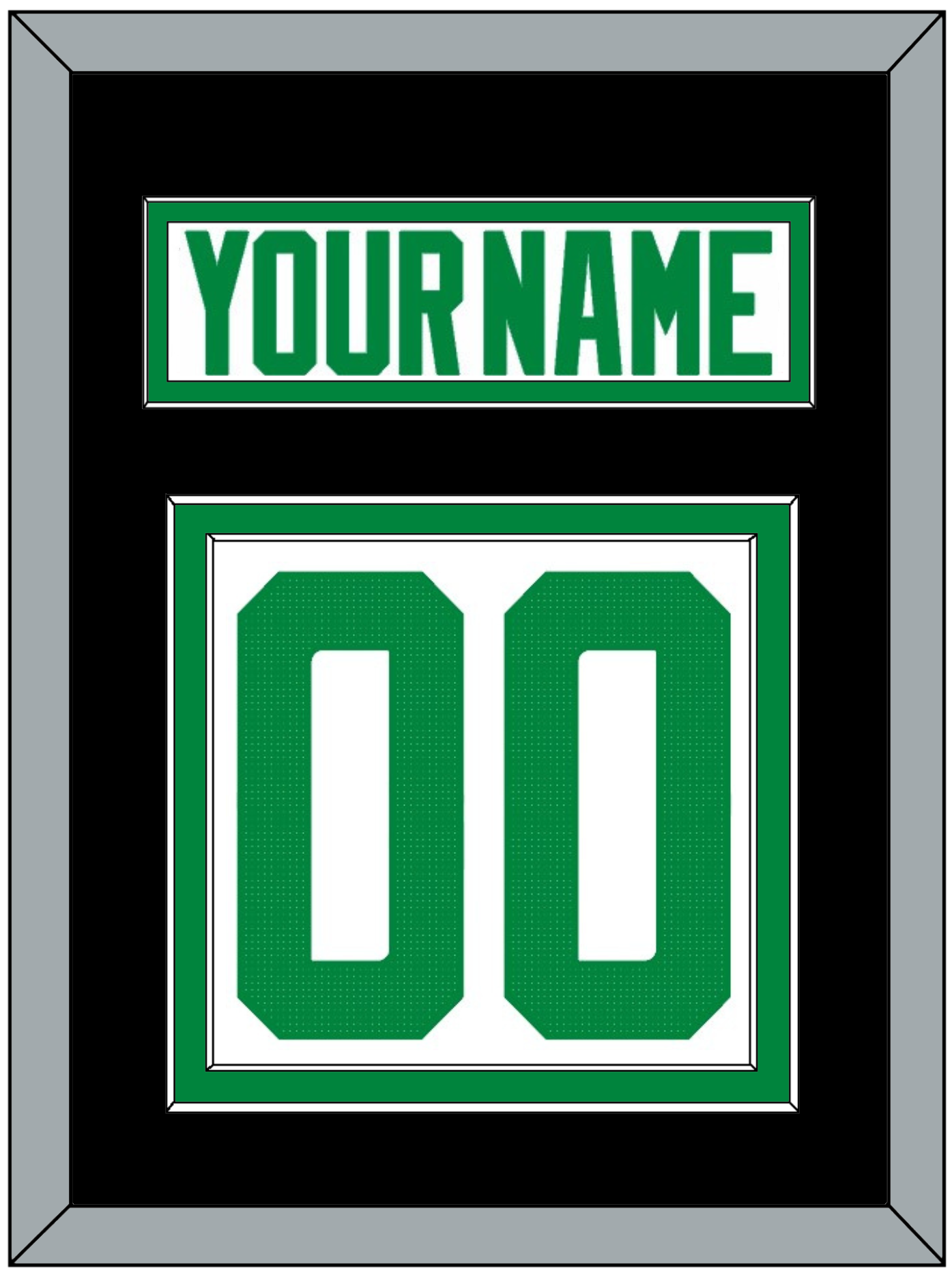 Dallas Nameplate & Number (Back) - Road White - Signature Tier 5