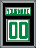 Dallas Nameplate & Number (Back) - Road White - Double Mat 5