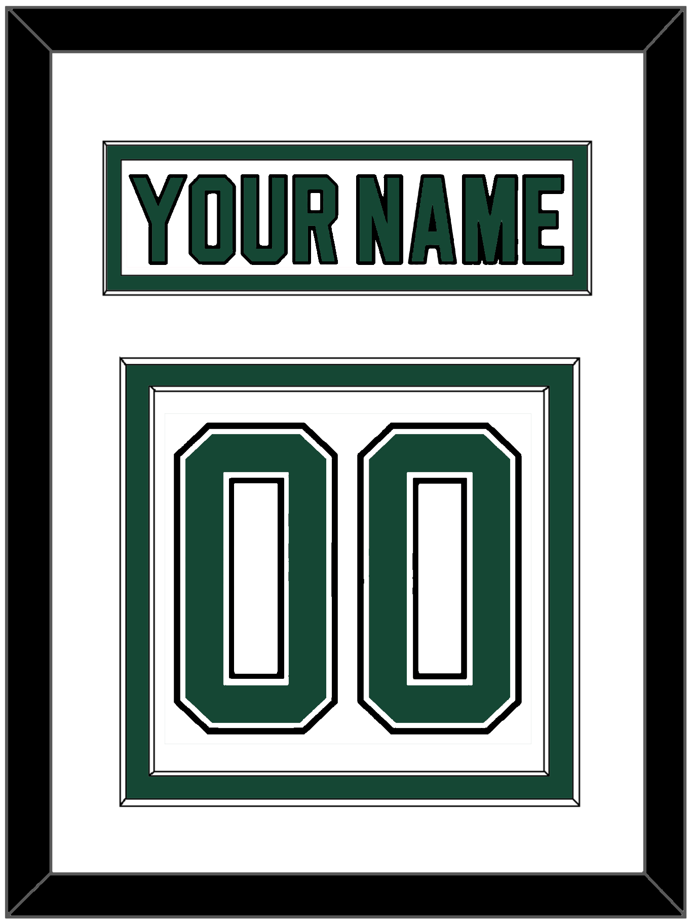 Dallas Nameplate & Number (Back) - Home White (1994-1999) - Signature Tier 1