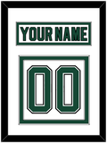 Dallas Nameplate & Number (Back) - Home White (1994-1999) - Double Mat 1