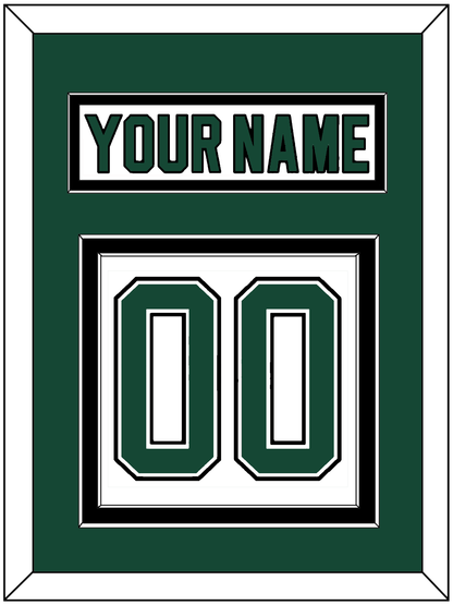 Dallas Nameplate & Number (Back) - Home White (1994-1999) - Signature Tier 2