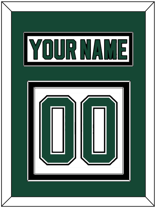 Dallas Nameplate & Number (Back) - Home White (1994-1999) - Signature Tier 2