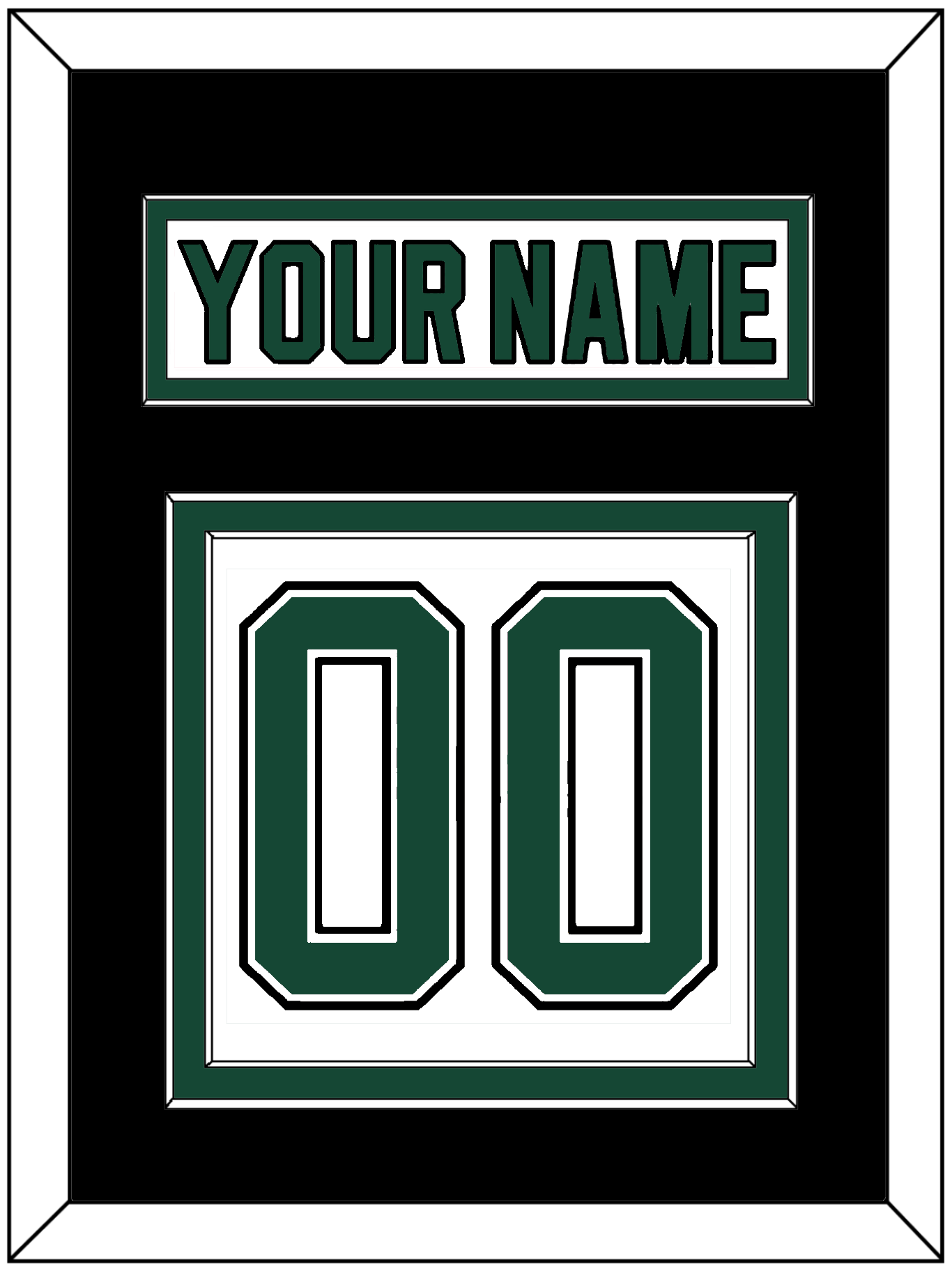 Dallas Nameplate & Number (Back) - Home White (1994-1999) - Signature Tier 3