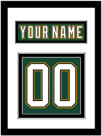 Dallas Nameplate & Number (Back) - Alternate Green (1997-1999) - Signature Tier 1