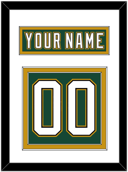 Dallas Nameplate & Number (Back) - Alternate Green (1997-1999) - Signature Tier 2