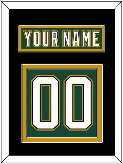 Dallas Nameplate & Number (Back) - Alternate Green (1997-1999) - Signature Tier 4