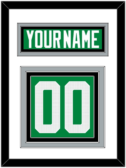 Dallas Nameplate & Number (Back) - Home Green - Premier Tier 1