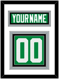Dallas Nameplate & Number (Back) - Home Green - Triple Mat 1