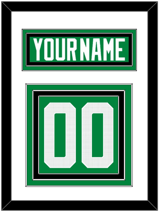 Dallas Nameplate & Number (Back) - Home Green - Premier Tier 2