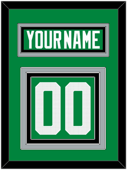 Dallas Nameplate & Number (Back) - Home Green - Premier Tier 3