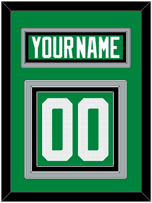 Dallas Nameplate & Number (Back) - Home Green - Premier Tier 3