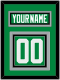 Dallas Nameplate & Number (Back) - Home Green - Triple Mat 3