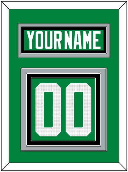 Dallas Nameplate & Number (Back) - Home Green - Premier Tier 3