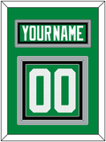 Dallas Nameplate & Number (Back) - Home Green - Triple Mat 3