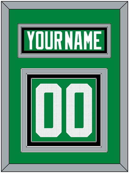 Dallas Nameplate & Number (Back) - Home Green - Premier Tier 3
