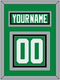 Dallas Nameplate & Number (Back) - Home Green - Triple Mat 3