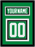 Dallas Nameplate & Number (Back) - Home Green - Triple Mat 4