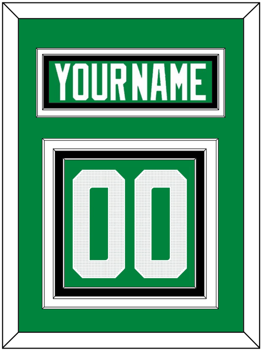 Dallas Nameplate & Number (Back) - Home Green - Premier Tier 4