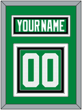 Dallas Nameplate & Number (Back) - Home Green - Triple Mat 4
