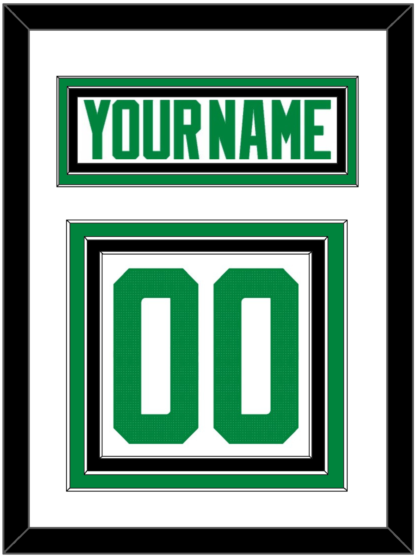 Dallas Nameplate & Number (Back) - Road White - Premier Tier 1