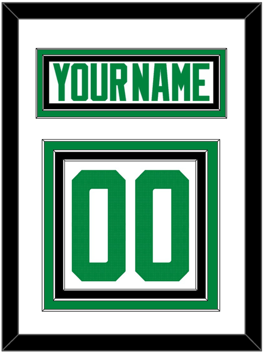 Dallas Nameplate & Number (Back) - Road White - Premier Tier 1