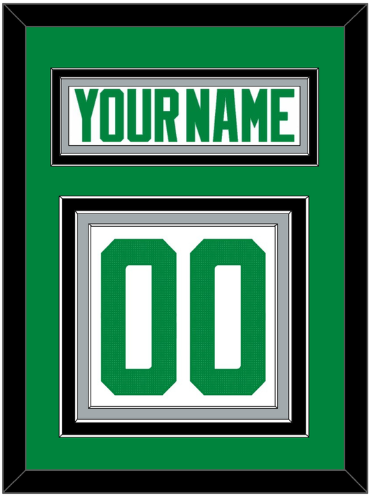 Dallas Nameplate & Number (Back) - Road White - Premier Tier 2