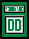 Dallas Nameplate & Number (Back) - Road White - Triple Mat 2