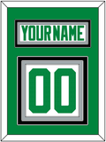 Dallas Nameplate & Number (Back) - Road White - Triple Mat 2