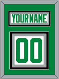 Dallas Nameplate & Number (Back) - Road White - Triple Mat 2