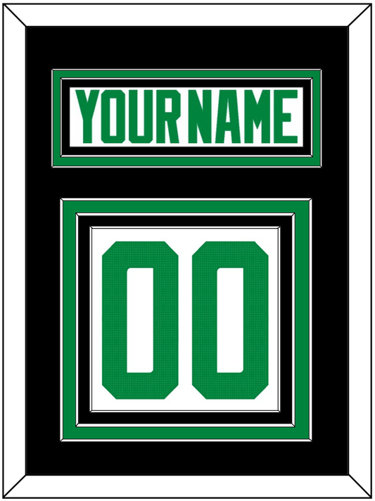 Dallas Nameplate & Number (Back) - Road White - Premier Tier 3