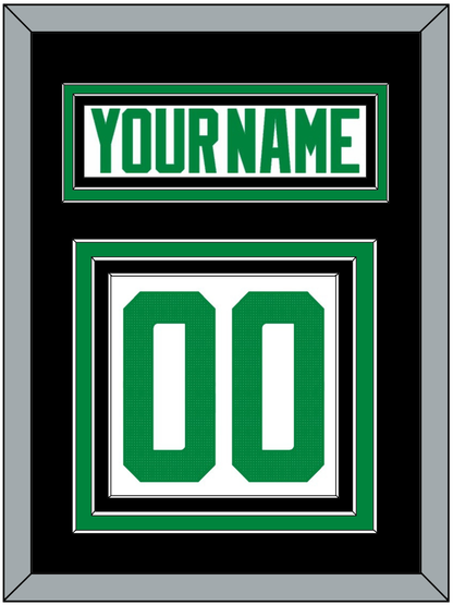 Dallas Nameplate & Number (Back) - Road White - Premier Tier 3