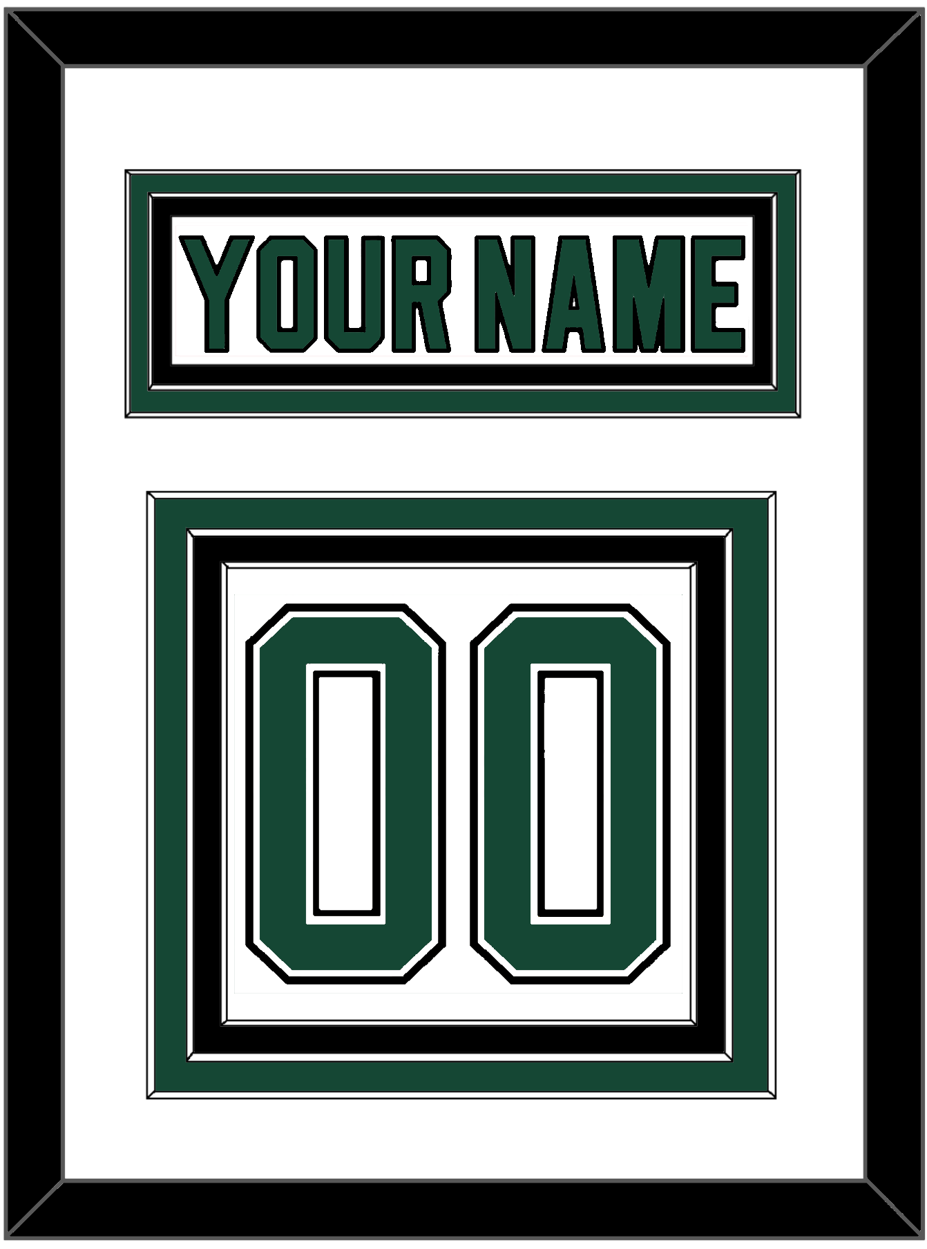 Dallas Nameplate & Number (Back) - Home White (1994-1999) - Premier Tier 1