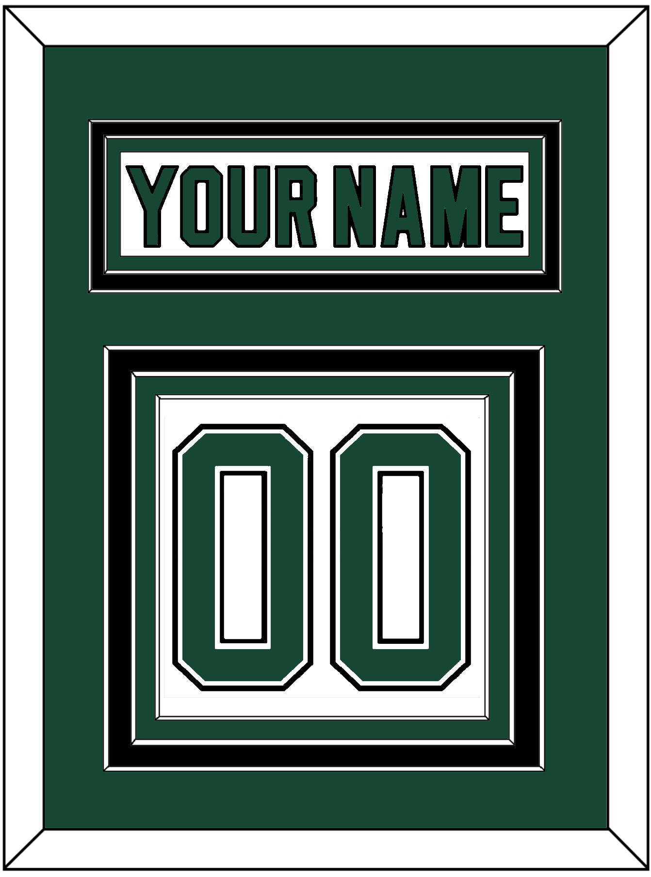 Dallas Nameplate & Number (Back) - Home White (1994-1999) - Premier Tier 2