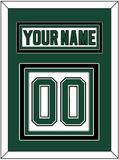 Dallas Nameplate & Number (Back) - Home White (1994-1999) - Triple Mat 2
