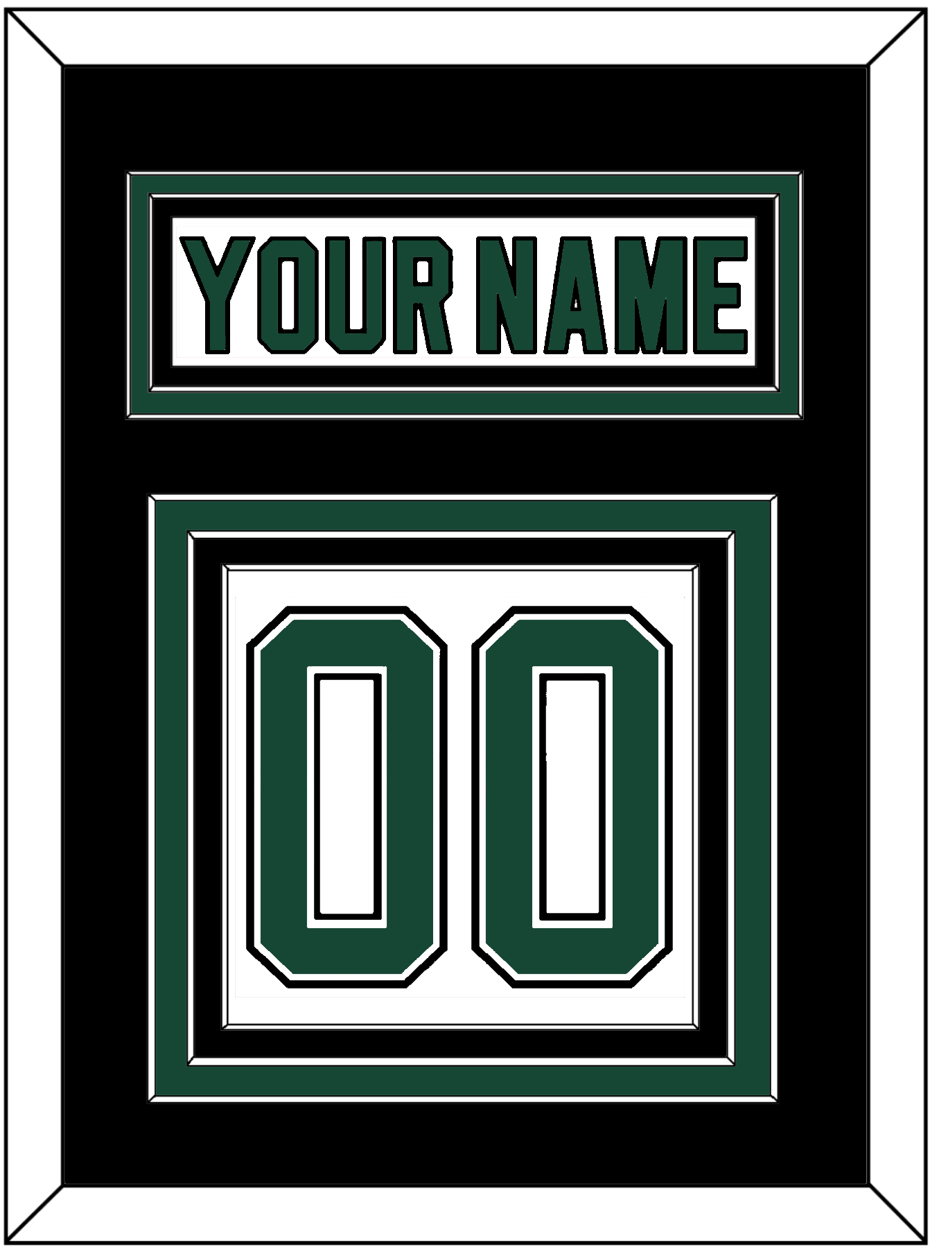 Dallas Nameplate & Number (Back) - Home White (1994-1999) - Premier Tier 3