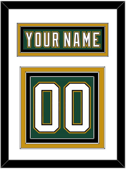 Dallas Nameplate & Number (Back) - Alternate Green (1997-1999) - Premier Tier 1