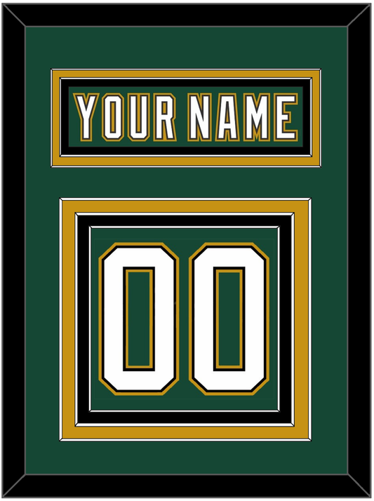 Dallas Nameplate & Number (Back) - Alternate Green (1997-1999) - Premier Tier 2