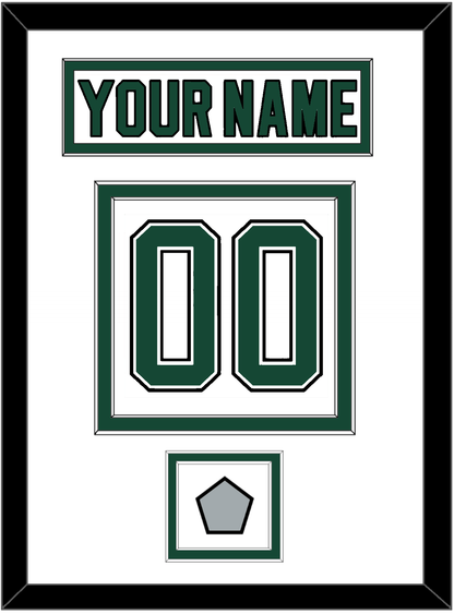 Dallas Nameplate & Number (Back) With Stanley Cup Champions Patch - Home White (1994-1999) - Signature Tier 1
