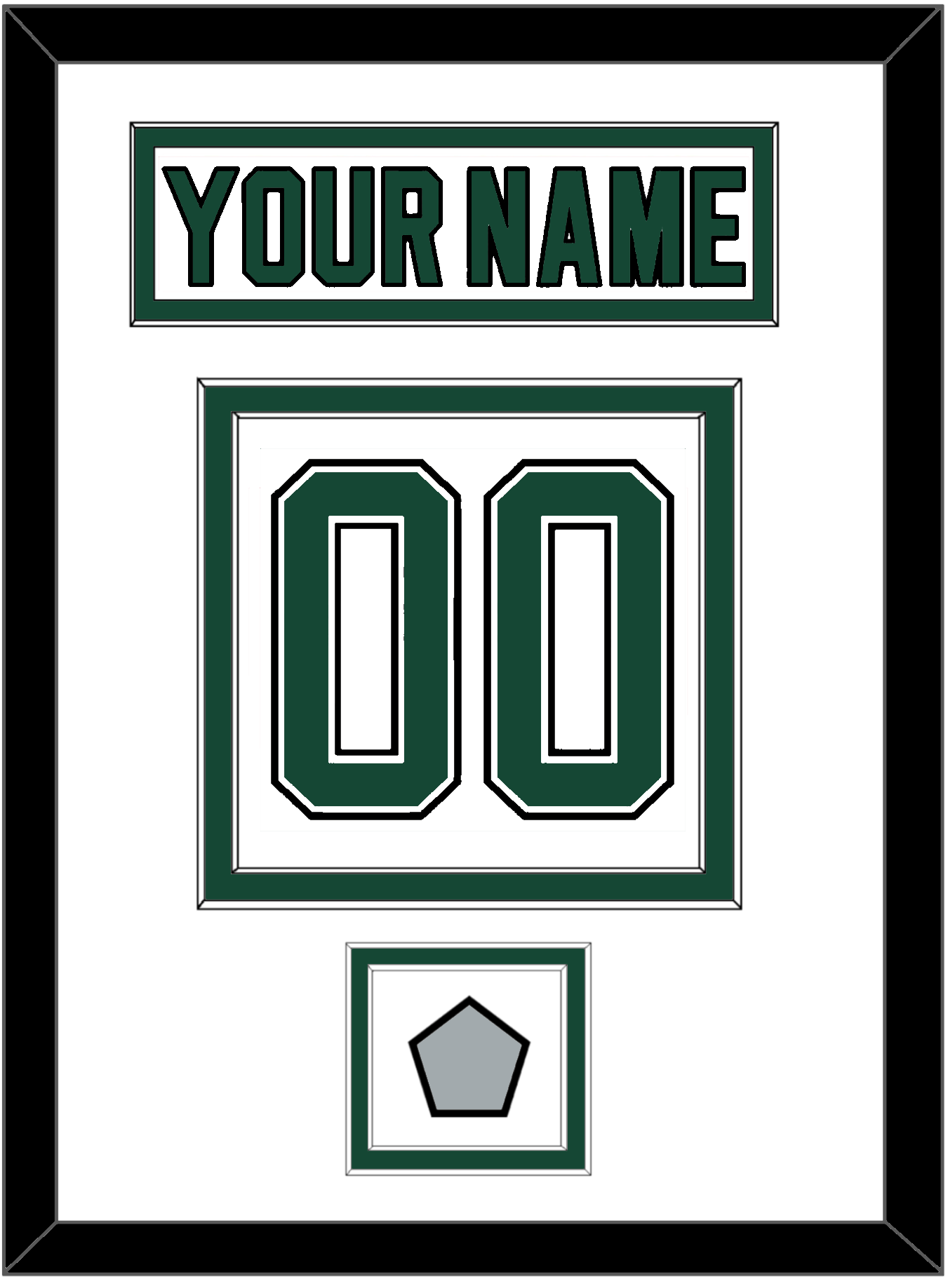 Dallas Nameplate & Number (Back) With Stanley Cup Finals Patch - Home White (1994-1999) - Signature Tier 1