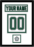 Dallas Nameplate & Number (Back) With Stanley Cup Finals Patch - Home White (1994-1999) - Double Mat 1