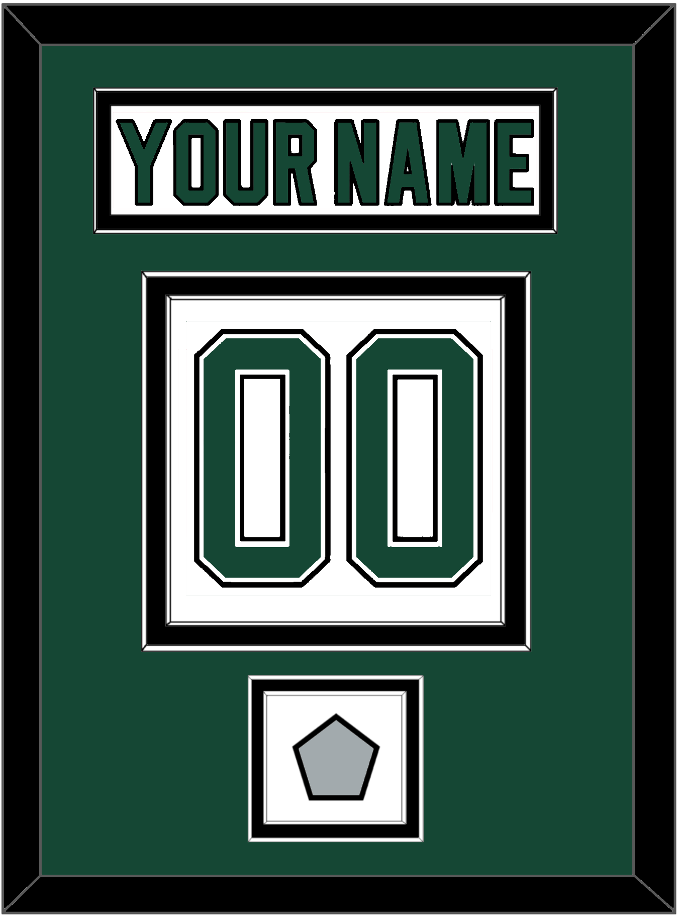 Dallas Nameplate & Number (Back) With Stanley Cup Finals Patch - Home White (1994-1999) - Signature Tier 2