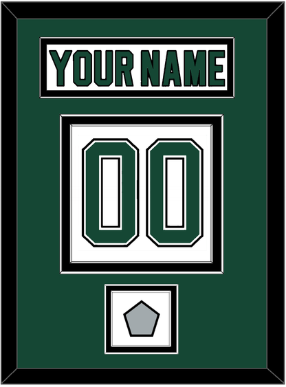Dallas Nameplate & Number (Back) With Stanley Cup Finals Patch - Home White (1994-1999) - Signature Tier 2