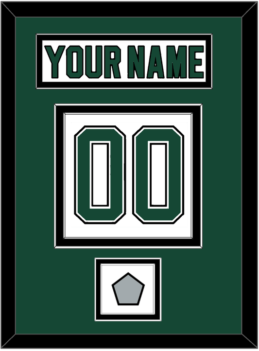 Dallas Nameplate & Number (Back) With Stanley Cup Finals Patch - Home White (1994-1999) - Signature Tier 2