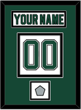 Dallas Nameplate & Number (Back) With Stanley Cup Finals Patch - Home White (1994-1999) - Double Mat 2