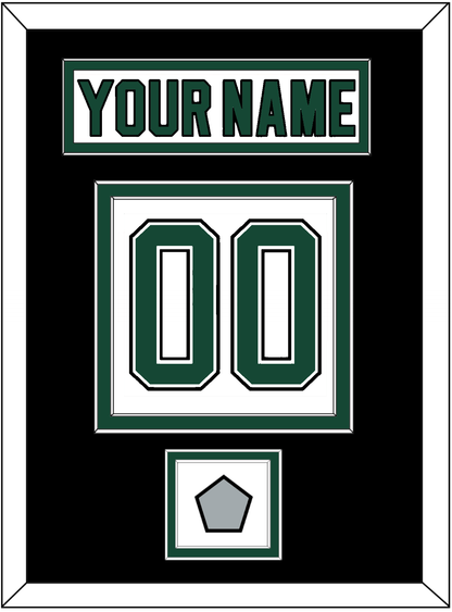 Dallas Nameplate & Number (Back) With Stanley Cup Finals Patch - Home White (1994-1999) - Signature Tier 3