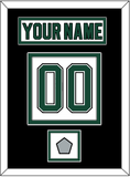 Dallas Nameplate & Number (Back) With Stanley Cup Finals Patch - Home White (1994-1999) - Double Mat 3