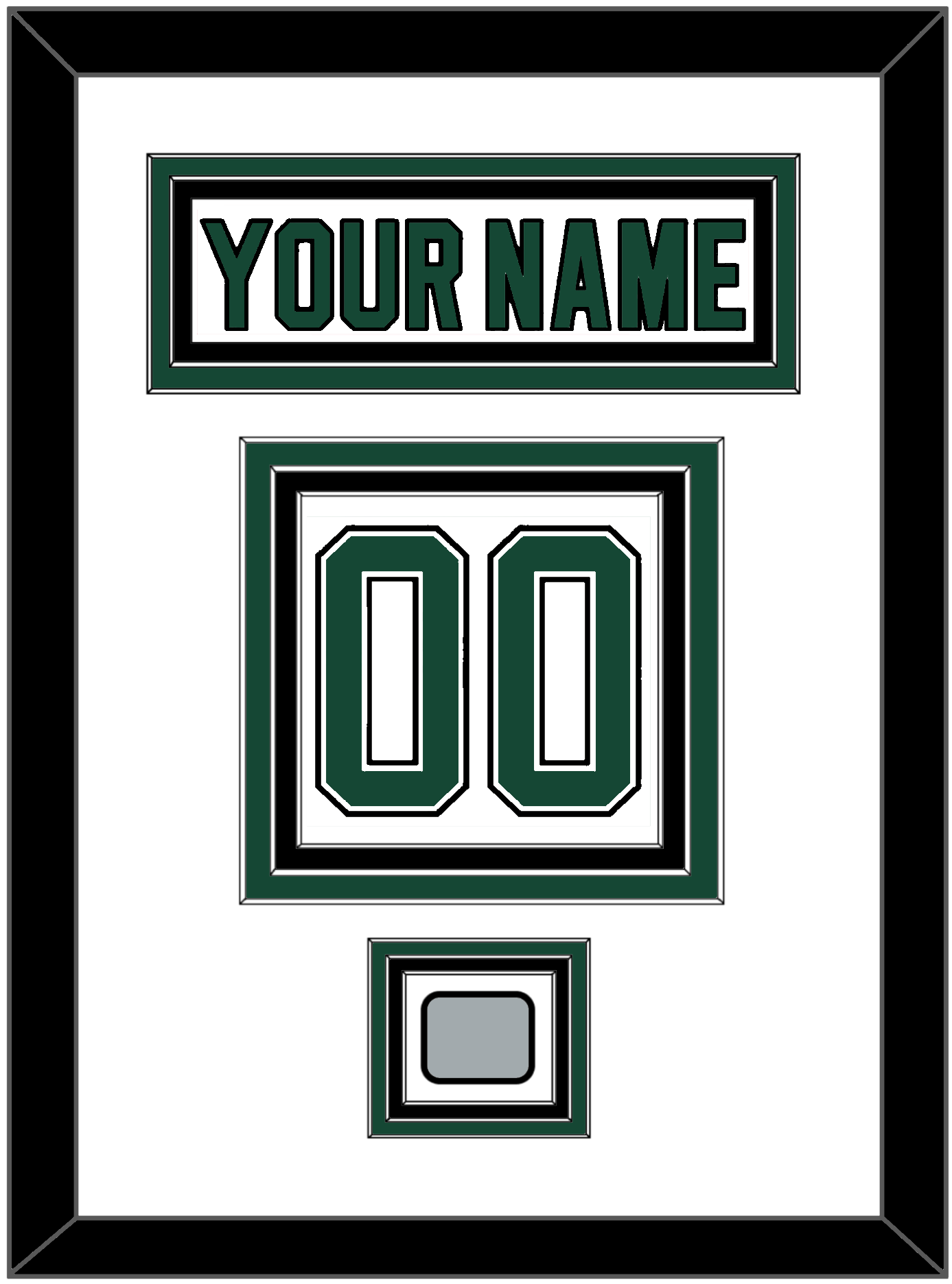 Dallas Nameplate & Number (Back) With Stanley Cup Finals Patch - Home White (1994-1999) - Premier Tier 1